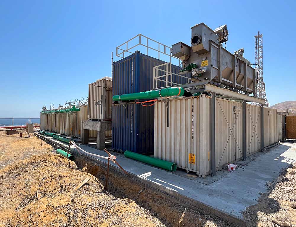 ClearFox wastewater treatment in an oil field